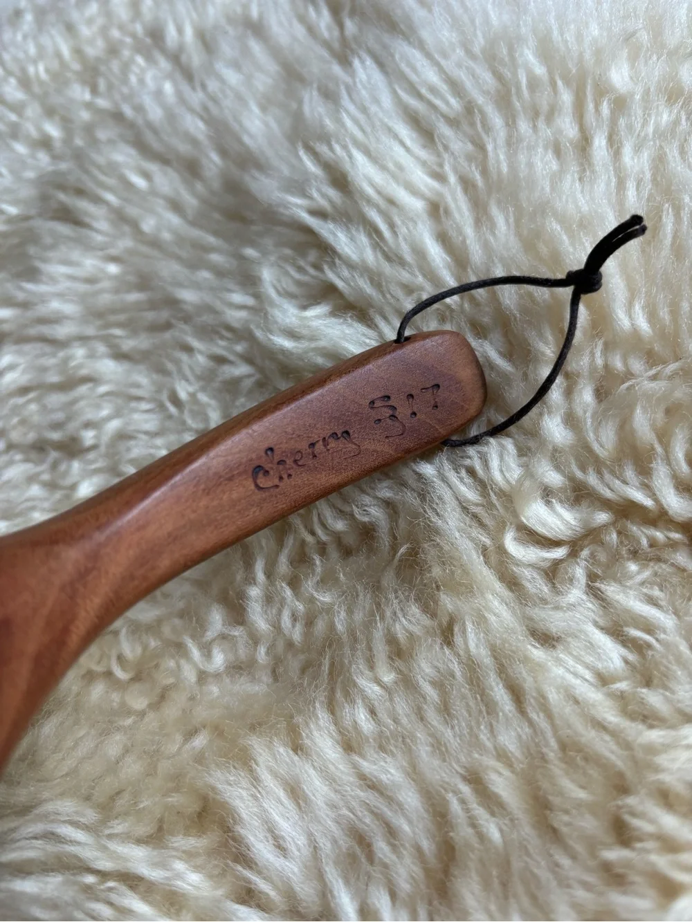 Hand Carved Wooden Egg Separator